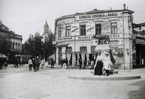 Former Roma Square and the She-Wolf statue, Bucharest 1910