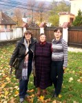 With local artisans mother and daughter in Saliste village, Sibiu Hinterland, Transylvania, Oct&nbsp;2013