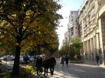 Leisure stroll on Unirii Boulevard, part of communist era Civic Center, downtown&nbsp;Bucharest