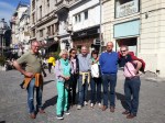 Enjoying a stroll in Bucharest’s Old Town, April&nbsp;2014