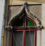 Early Neo-Romanian style house window, Bucharest, Armenian neighborhood
