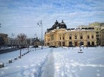 Bucharest in the snow, view to Carol I University&nbsp;Foundation