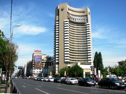 Bucharest's Intercontinental Hotel, symbolic edifice of the communist regime - downtown Bucharest