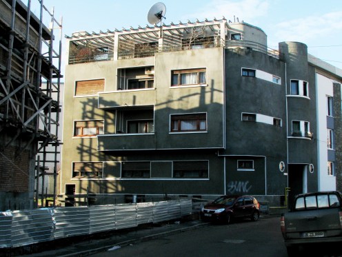 Apartment building (1937, arch. Marcel Janco) central Bucharest