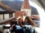 Taking the perfect selfie at Bran Castle, Transylvania, April&nbsp;2017