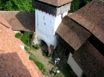 Viscri fortified church, view from&nbsp;belltower