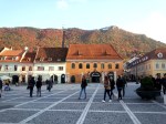 Fantastic October afternoon in the main square of Brasov,&nbsp;Transylvania