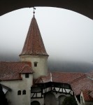 Bran Castle on a foggy, gloomy November day,&nbsp;Transylvania