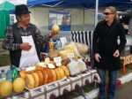 Cheese maker offering his products during Wine Harvest Festival, Sep&nbsp;2013