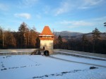 Gate Tower and the first enclosure at Rasnov Citadel,&nbsp;Transylvania