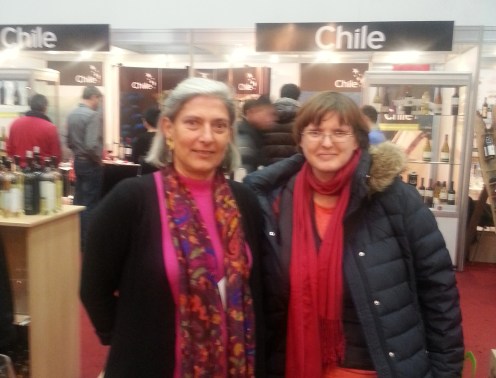 The distinguished lady Ileana Kripp, and yours truly during Bucharest International Wine Fair December 2014