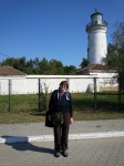 Cris your guide near the old lighthouse in Sulina, Danube Delta, Sep&nbsp;2016
