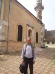 Charming gentleman, guest of my Constanta & Black Sea Coast tour, posing in front of Hunchiar Mosque in&nbsp;Constanta