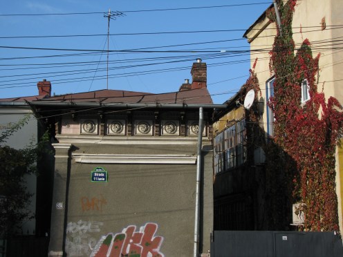 Architectural details houses 11 iunie str Bucharest Nov 2011