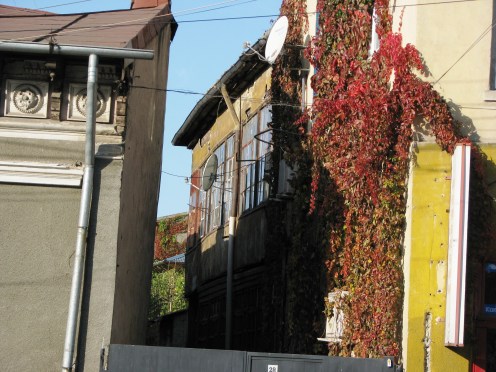 Closeup houses 11 iunie street Bucharest Nov 2011