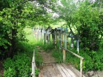 Ritual crucifixes placed by a bridge, Oltenia region,&nbsp;Romania