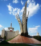 Wings monument Bucharest House of Free&nbsp;Press