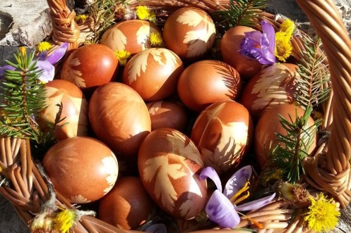 Romanian Easter painted eggs