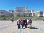 With guests from London in front of Palace of Parliament Bucharest, Sep.&nbsp;2022