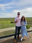 During wine tasting tour at Budureasca Winery, Romania, April&nbsp;2024