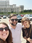 Selfie in front of Palace of Parliament during Bucharest City Tour, June&nbsp;2025